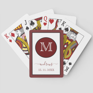 Cartas de Baralho Personalizadas com Monograma e N