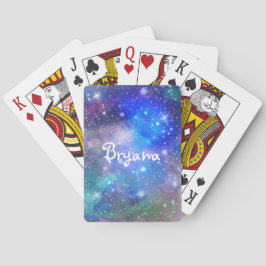 Cartas de Baralho Personalizadas Galáxia Espaço Có
