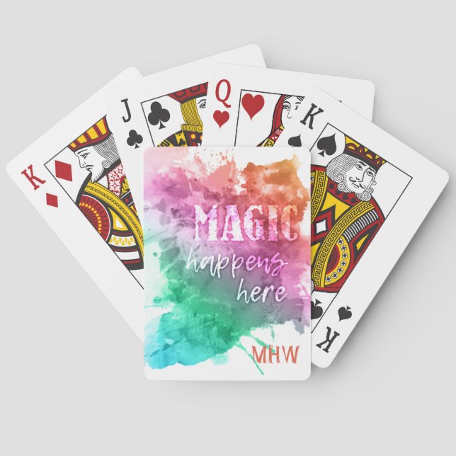 Cartas de baralho personalizadas “Magic” (Verso)