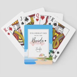 Cartas de baralho personalizadas para despedida de