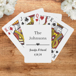 Cartas de Baralho Personalizadas para Lembrança de