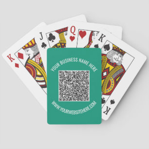 Cartas de Baralho Promocionais com Código QR e Tex