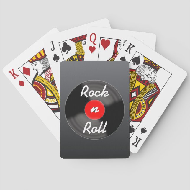 Cartas de Baralho Retro com Gravações de Presente (Verso)