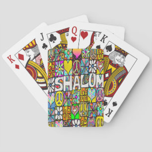 Cartas de Baralho Retro Psicodélicas Shalom LOVE d