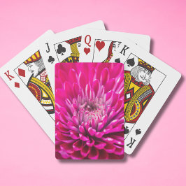 Cartas de Baralho Rosa Profundo Crisântemo