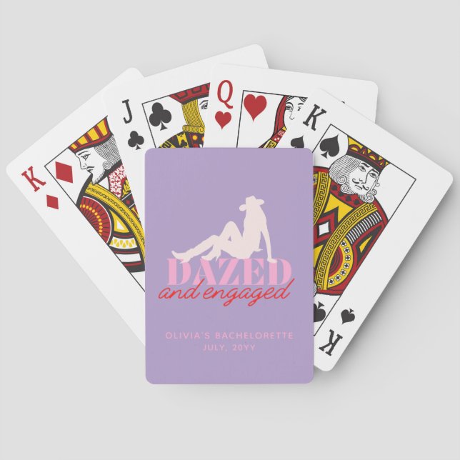 Cartas de Baralho Roxas Dazed & Engaged Cowgirl Re (Verso)