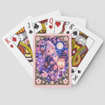 Cartas de Baralho Sakura Luar Lanterna