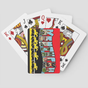 Cartas de Baralho Saudação Vintage Kentucky