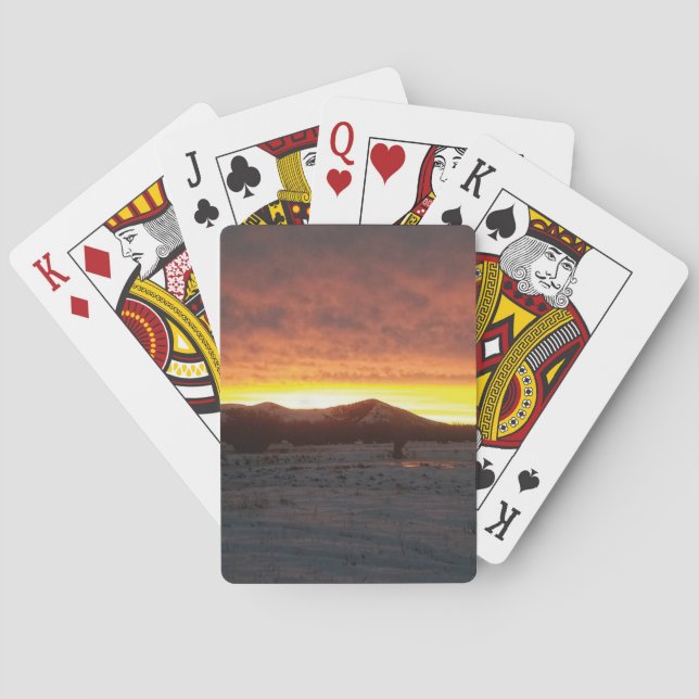 Cartas de Baralho Sunset Snow (Verso)