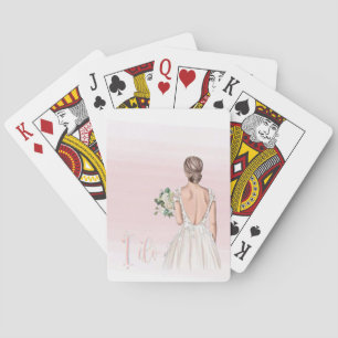Cartas de Baralho Tema Despedida de Solteira Rosa
