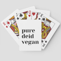 Cartas de Baralho Veganas Pure Deid