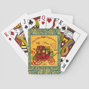 Cartas de Baralho Vintage StageCoach do Artista