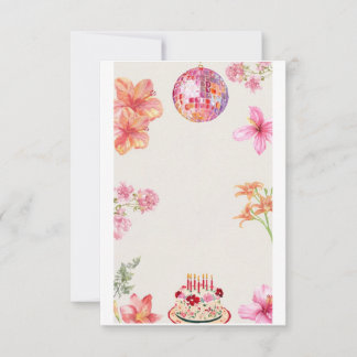 Cartas de convite de aniversário e papel