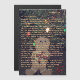 Cartas de Papai Noel Biscoito Gengibre Cartão Magn