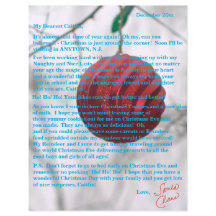 Cartas de Papais noeis Adolescentes Vermelho