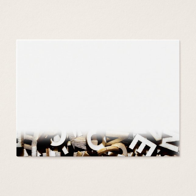 Cartas misturadas feitas de madeira fecham (Frente)