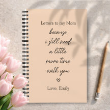 Cartas para a Minha Mãe Diário de Luto em Cor de P