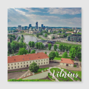 Cartaz aéreo de Vilnius, Lituânia