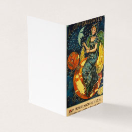 Cartaz Antigo de Halloween da Bruxa