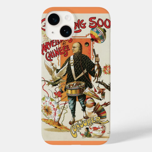 Cartaz Antigo de Mágica, Mágico Chung Ling Soo (Verso)