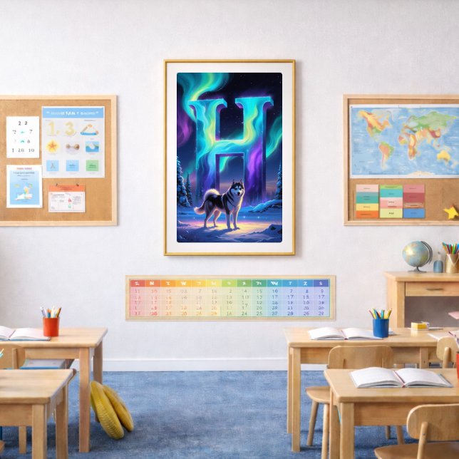 Cartaz da Letra H da Aurora | Impressão de Arte da (Criador carregado)