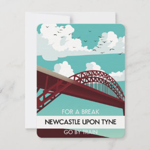 cartaz da ponte de Newcastle upon Tyne.
