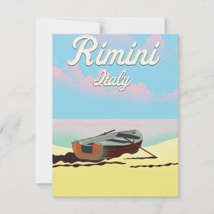 Cartaz da praia de Rimini Itália