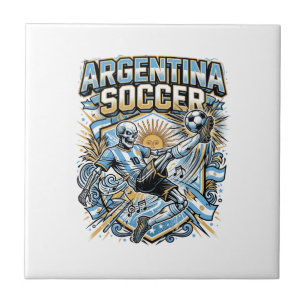 Cartaz das Nações do Atacante Esqueleto de Futebol