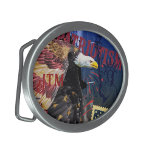 Cartaz de águia e cinturão de liberdade personaliz<br><div class="desc">Carimbo de Águia Patriótico dos Estados Unidos</div>
