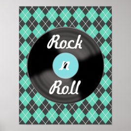 Cartaz de Arte de Pôster de Disco Antigo