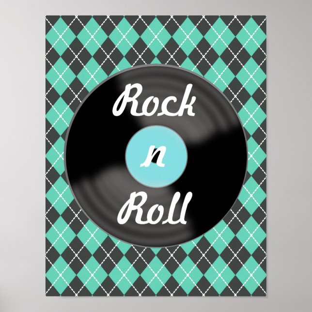 Cartaz de Arte de Pôster de Disco Antigo (Frente)