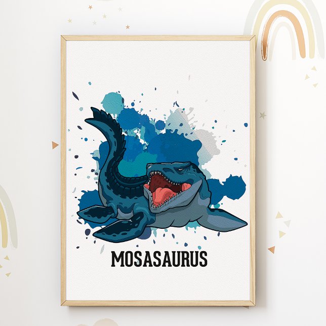 Cartaz de Berçário de Mosasaurus Impressão Sala de (Criador carregado)