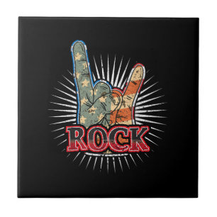 Cartaz de Concerto de Banda de Rock Vintage EUA -