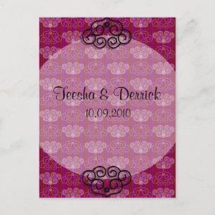 Cartaz de Convite para Casamento Chinês em Estilo 