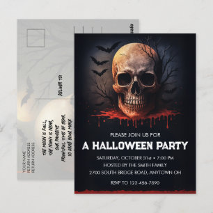 Cartaz de Convite para Festas de Halloween pelo Cr