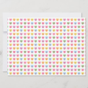 Cartaz de corações de conversa entre garotas engra