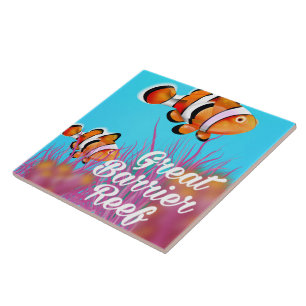 cartaz de desenho animado do peixe-palhaço da Gran