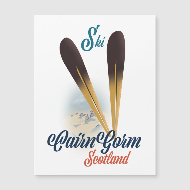 Cartaz de esqui CairnGorm Escócia (Frente)