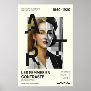 Cartaz de Exposição de Artistas Mulheres Impressão