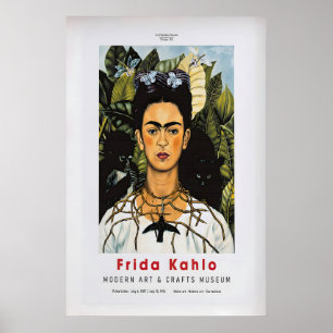 Cartaz de Exposição de Frida Kahlo Impressão de Ar