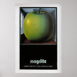 Cartaz de Exposição de Magritte Vintage Impressão