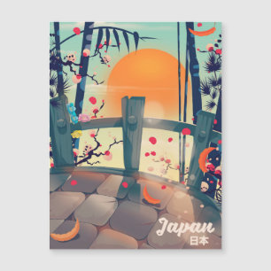 Cartaz de férias Flor de Japão Flor de Japão