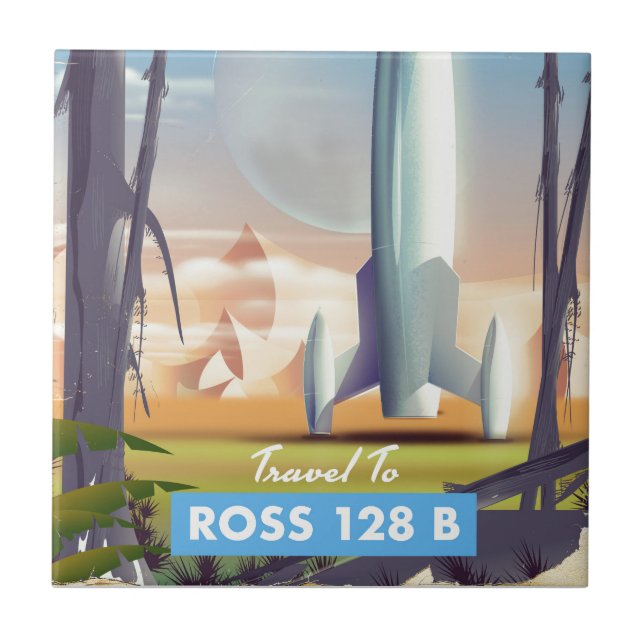 Cartaz de ficção científica de Ross 128 B (Frente)