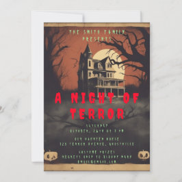 Cartaz de Filme de Terror Convite para Festa de Ha