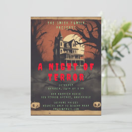 Cartaz de Filme de Terror Convite para Festa de Ha