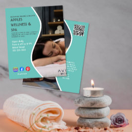 cartaz de flyer de spa de saúde centro de bem-esta
