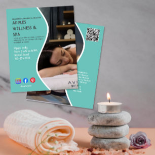 cartaz de flyer de spa de saúde centro de bem-esta