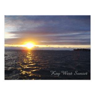 Cartaz de Foto do Pôr do Sol em Key West Flórida