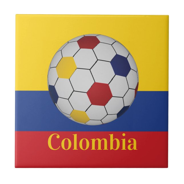 Cartaz de Futebol da Colômbia (Frente)