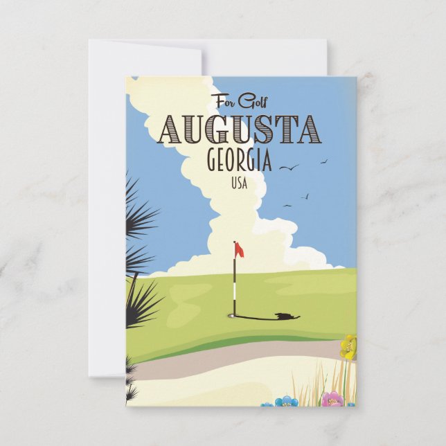 Cartaz de Golfe de Augusta Geórgia (Frente)